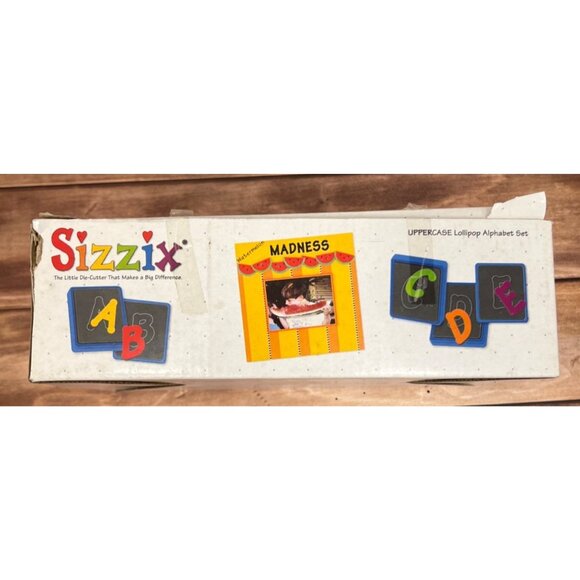 NEW Sizzix Lollipop Uppercase Alphabet Set With 26 Dies 38-1000 - Picture 2 of 6